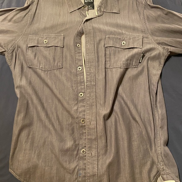 Billabong,grey, medium ,button down ,long sleeve - Picture 4 of 5